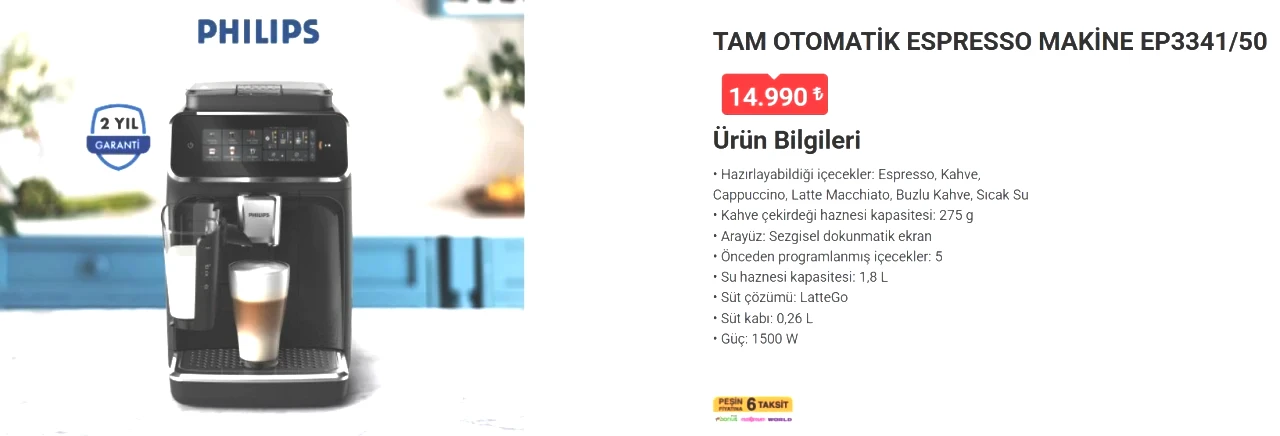 Kahve tutkunlarına müjde: BİM’e 2-8 Ağustos’ta Philips Tam Otomatik Espresso Makinesi geliyor! - Sayfa 1