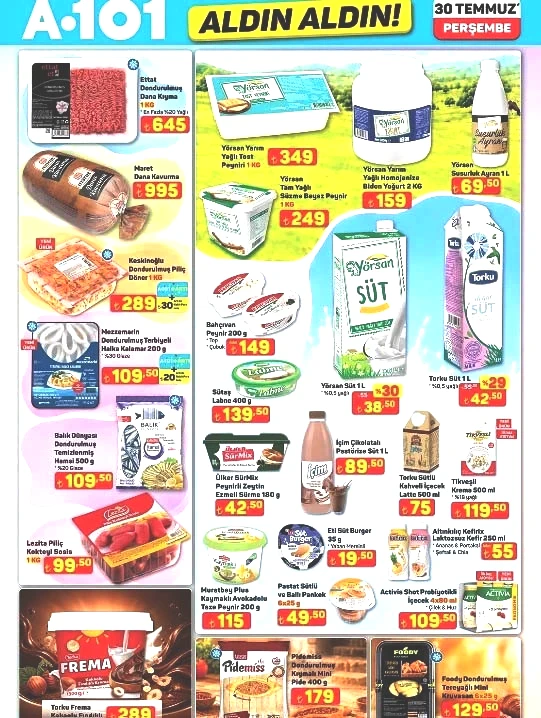 SATIŞTA A101 AKTÜEL KATALOG 30 TEMMUZ 2026 || A101 Aldın Aldın Perşembe afişi yeni neler var A101de bu hafta ankastre set, buharlı kırışıklık giderici, katlanabilir elektrikli scooter, elektrikli moped satışa çıkıyor