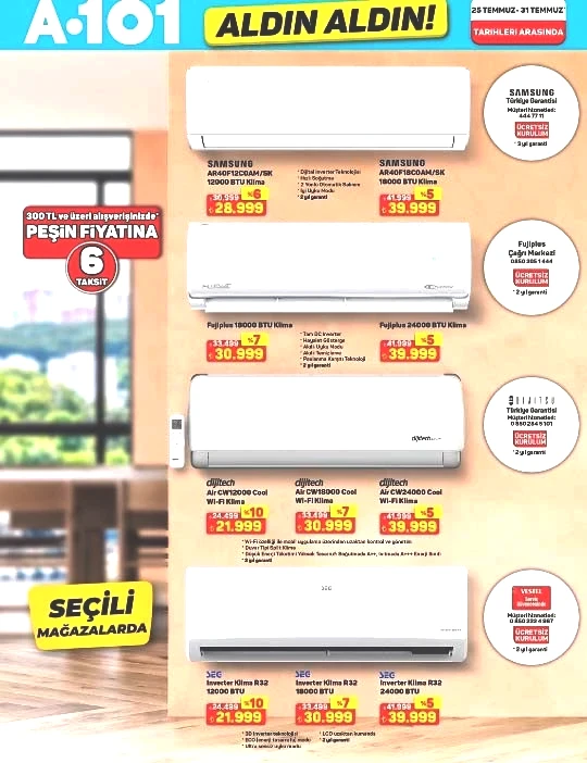 SATIŞTA A101 AKTÜEL KATALOG 30 TEMMUZ 2026 || A101 Aldın Aldın Perşembe afişi yeni neler var A101de bu hafta ankastre set, buharlı kırışıklık giderici, katlanabilir elektrikli scooter, elektrikli moped satışa çıkıyor