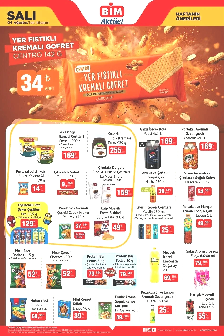 4 AĞUSTOS SALI BİM AKTÜEL KATALOĞU