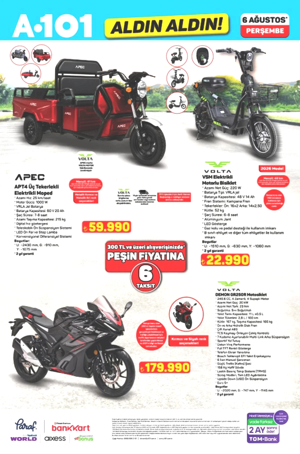 A101 e motosiklet geliyor! 6 Ağustos 2026 A101 kataloğu  9
