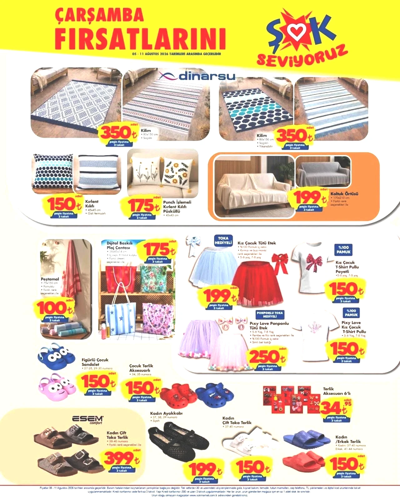 ŞOK 5-11 AĞUSTOS AKTÜEL KATALOĞU