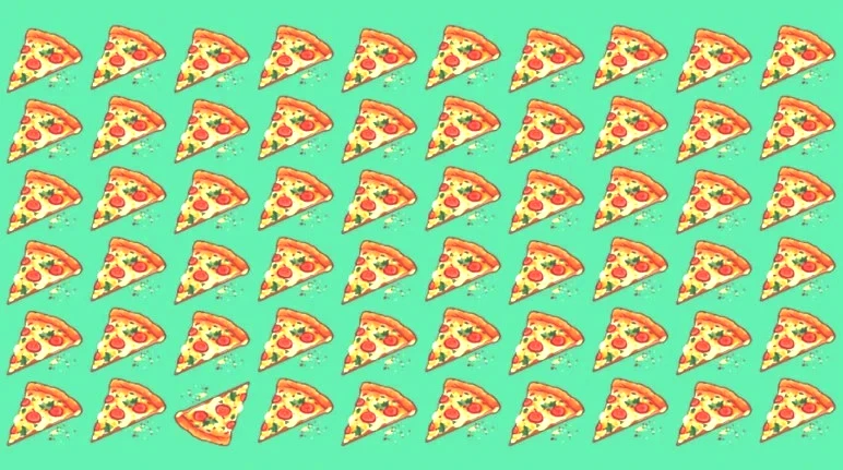 Resimdeki farklı pizzayı yalnızca IQ'su 130 olanlar bulabiliyor - Resim : 1