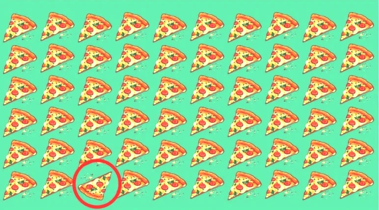 Resimdeki farklı pizzayı yalnızca IQ'su 130 olanlar bulabiliyor - Resim : 5