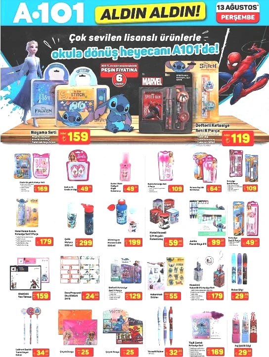 A101 KATALOG YENİ HAFTA HAFTA FIRSATLARI 13 AĞUSTOS 2026 || A101 Aldın Aldın indirim afişi yeni neler var A101 güncel broşürü ile tezgah altı buzdolabı, kırtasiye ürünleri, şarjlı el süpürgesi, kahvaltı takımı geliyor